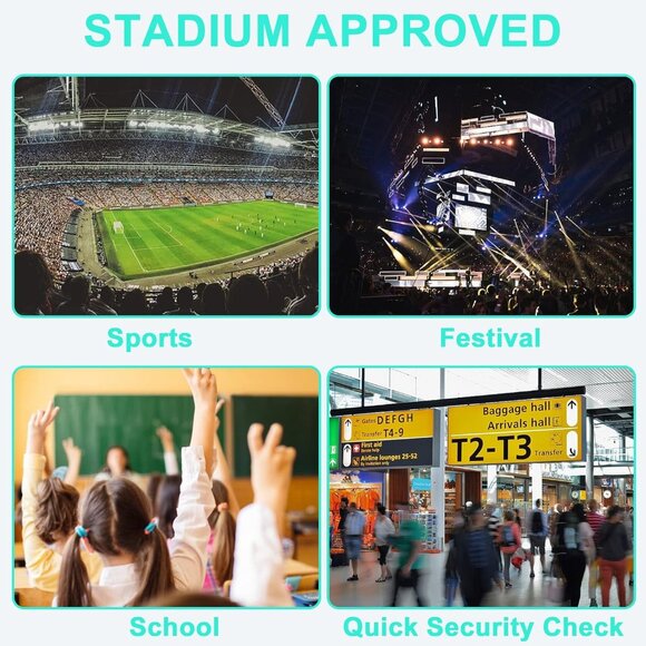 New Beautiful Green White Clear Small Backpack for Girls, Women's (12x12x6) - Picture 5 of 9